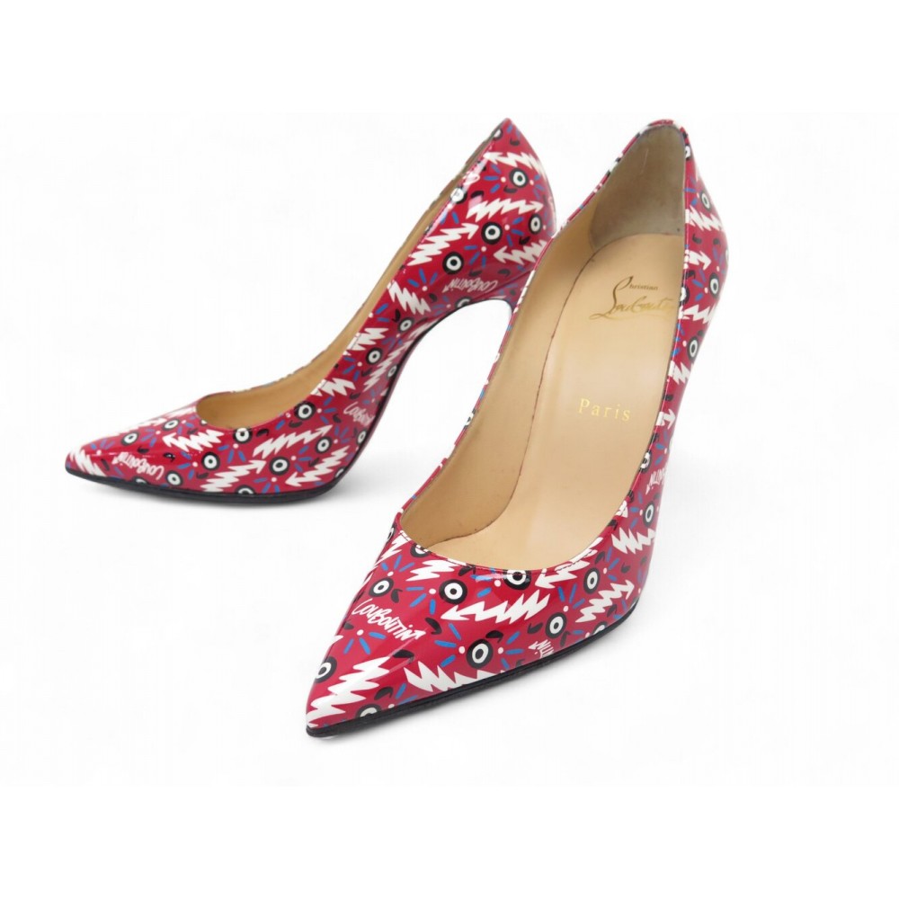 NEUF CHAUSSURES CHRISTIAN LOUBOUTIN PIGALLE FOLLIES 1210795 37.5 ESCARPINS 795€