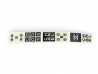 barrette chanel logo cc numero 5 noire blanche bijou