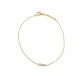 BRACELET CELINE LINE 460LQ6GYD 15.5CM OR JAUNE 18K DIAMANTS 0.06CT BANGLE 1300€