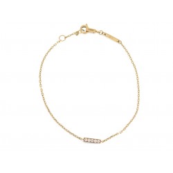 BRACELET CELINE LINE 460LQ6GYD 15.5CM OR JAUNE 18K DIAMANTS 0.06CT BANGLE 1300€