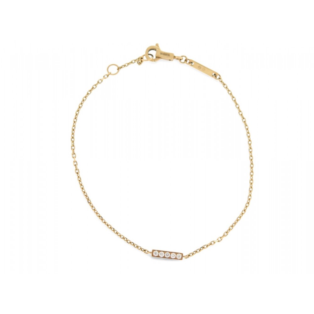 BRACELET CELINE LINE 460LQ6GYD 15.5CM OR JAUNE 18K DIAMANTS 0.06CT BANGLE 1300€