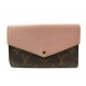 NEUF PORTEFEUILLE LOUIS VUITTON PALLAS M64072 MONOGRAM ET CUIR ROSE WALLET 560€