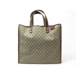 SAC A MAIN GUCCI GRAND CABAS GG SUPREME 211124 TOILE CANVAS BEIGE HANDBAG 1800€