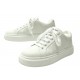CHAUSSURES BASKETS PRADA 1E621M 36 IT 37 FR CUIR BLANC BOITE WHITE SNEAKERS 750€