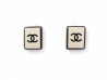  boucles d'oreilles chanel 2005 rectangle logo cc