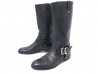 chaussures bottes christian dior biker motard 39.5