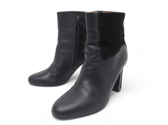 chaussures hermes bottines a talons 36 cuir et daim
