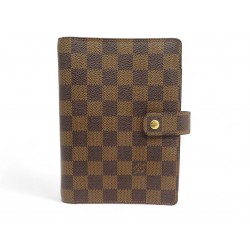 NEUF PORTE AGENDA LOUIS VUITTON MM R20242 EN TOILE DAMIER EBENE DIARY COVER 560€