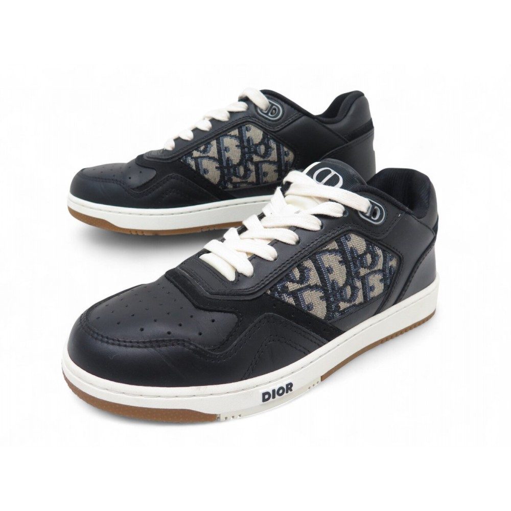 NEUF CHAUSSURES DIOR SNEAKERS B27 UPTOWN BASSE 37 3SN272ZIR TOILE OBLIQUE 990€