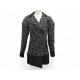 MANTEAU CHANEL P41804W04950 VESTE LONGUE 36 S EN TWEED NOIR VESTE COAT 6550€