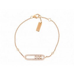 NEUF BRACELET MESSIKA BABY MOVE PAVE 04325 T13-14 EN OR ROSE 18K DIAMANTS 2980€