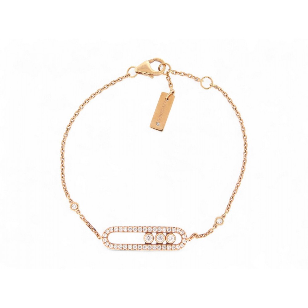 NEUF BRACELET MESSIKA BABY MOVE PAVE 04325 T13-14 EN OR ROSE 18K DIAMANTS 2980€