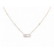 NEUF COLLIER MESSIKA MOVE UNO PAVE 04708-PG OR ROSE 18K DIAMANTS NECKLACE 2750€