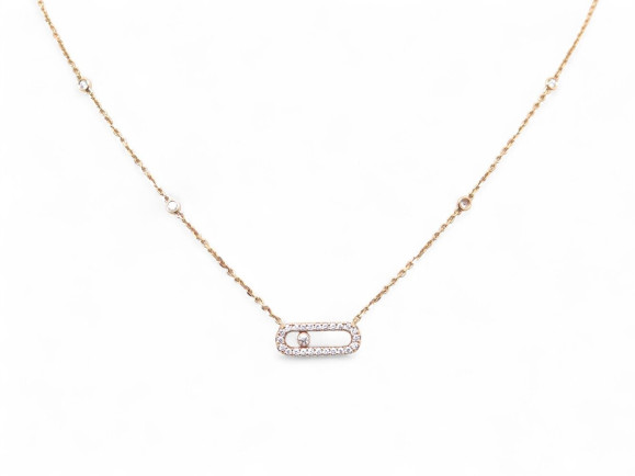  collier messika move uno pave 04708 pg or rose