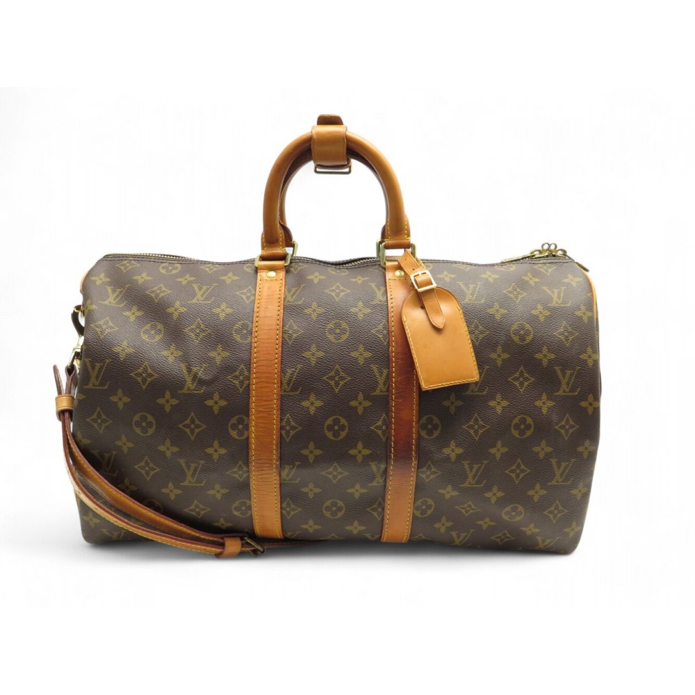 SAC DE VOYAGE LOUIS VUITTON KEEPALL 45 BANDOULIERE M41418 TOILE MONOGRAM 2150€