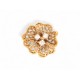VINTAGE BROCHE PIN'S CHRISTIAN DIOR PAR GOOSENS 1990 CAMELIA STRASS DORE BROOCH