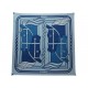 FOULARD HERMES QUADRIGE CARRE 90 PIERRE PERON SOIE BLEUE BOITE SILK SCARF 530€