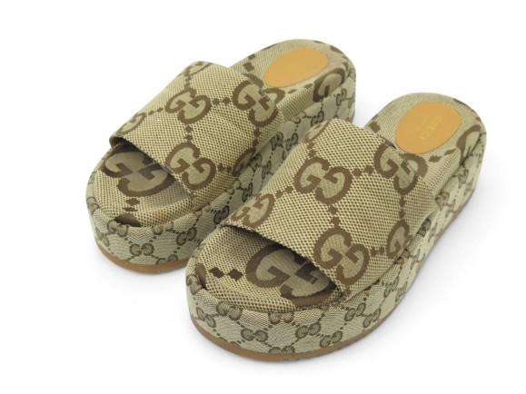chaussures gucci 623212 mules a plateforme slide gg 38