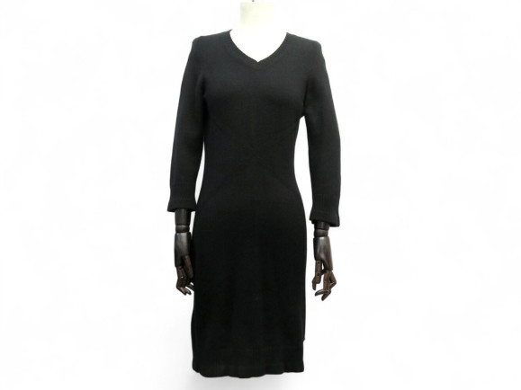 robe chanel p39177k02743 36 s col v bouton logo c en