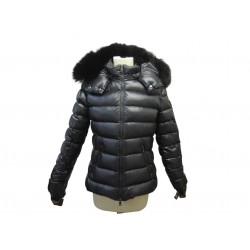 NEUF MANTEAU DOUDOUNE MONCLER COURT BADYFUR T3 42 L COL EN FOURRURE COAT 1650€