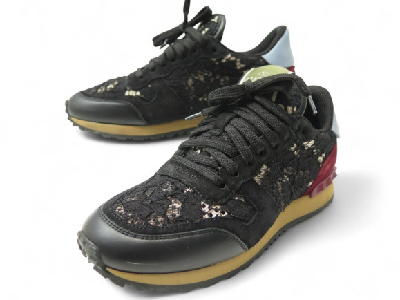 chaussures valentino rockrunner baskets broderie 35.5