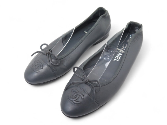 chaussures ballerines chanel logo cc go2819 36.5 en