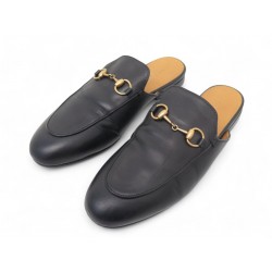 CHAUSSURES GUCCI MOCASSINS MULES PRINCETOWN 426219 37 EN CUIR NOIR SHOES 820€ CHAUSSURES GUCCI MOCASSINS MULES PRINCETOWN 426219 37 EN CUIR NOIR SHOES 820€