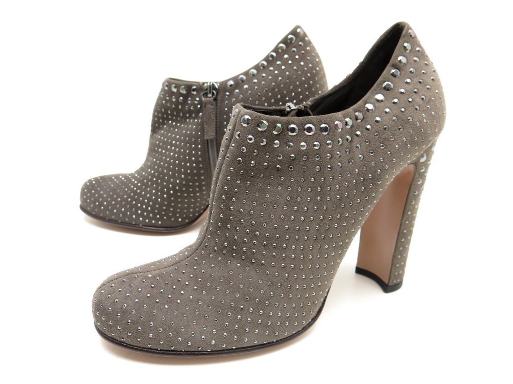 chaussures prada 38 it 38.5 bottines en daim