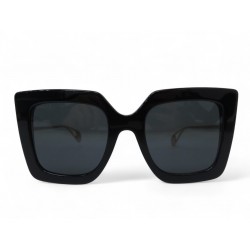 LUNETTES DE SOLEIL GUCCI GG LOGO GG0435S PLASTIQUE NOIR + BOITE SUNGLASSES 415€