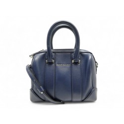 SAC A MAIN GIVENCHY NIGHTINGALE MINI CUIR BLEU BANDOULIERE HAND BAG PURSE 2000€