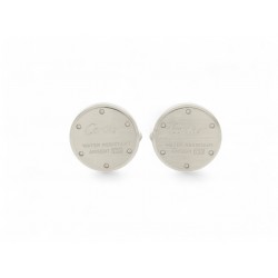 NEUF BOUTONS DE MANCHETTE CARTIER CRT1220334 WATER RESISTANT ARGENT MASSIF 480€
