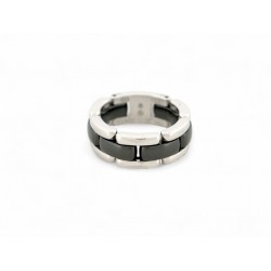 BAGUE CHANEL ULTRA J2636 T53 EN OR BLANC 18K & CERAMIQUE NOIRE BLACK RING 2840€