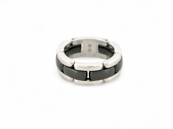 bague chanel ultra j2636 t53 en or blanc 18k
