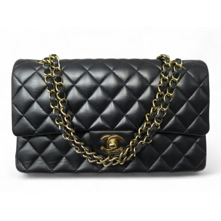 SAC A MAIN CHANEL 11.12 TIMELESS CLASSIQUE MEDIUM EN CUIR NOIR HAND BAG 10300€