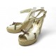 CHAUSSURES LOUIS VUITTON SANDALES 39 PLATEFORMES HORIZON A TALONS COMPENSES 850€