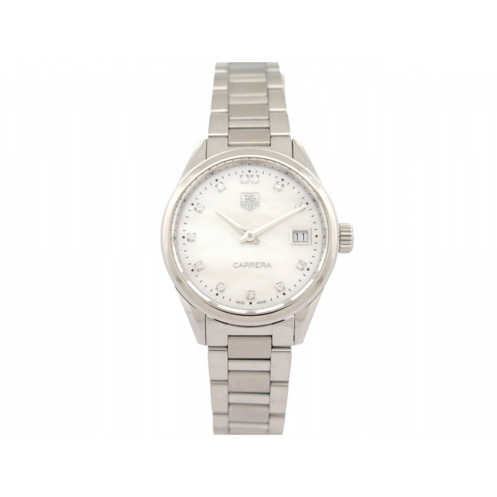 NEUF MONTRE TAG HEUER CARRERA LADY WAR1314-0 32MM DIAMANTS QUARTZ WATCH 2850€