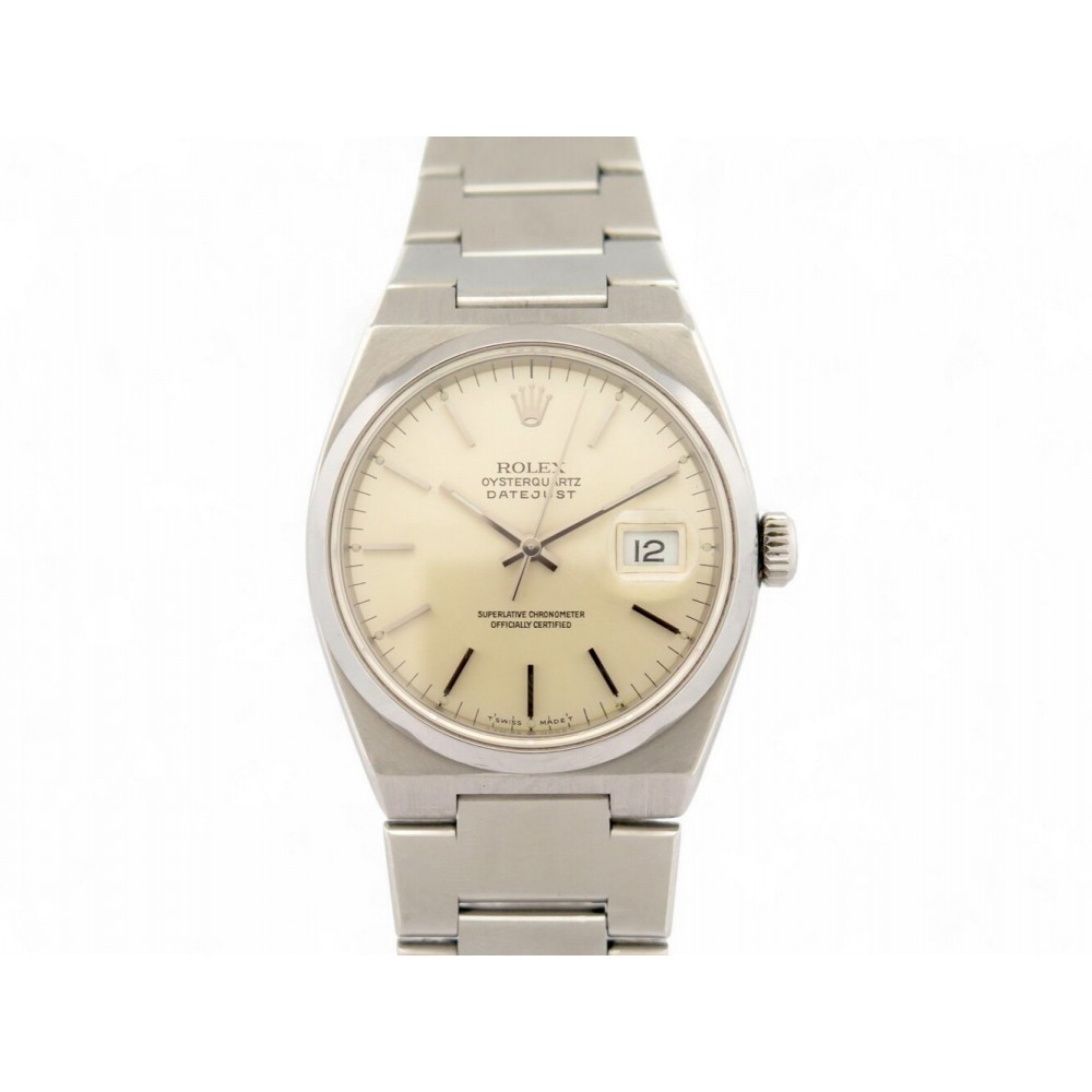 VINTAGE MONTRE ROLEX 17000 OYSTERQUARTZ DATEJUST 36 MM ACIER STEEL QUARTZ WATCH