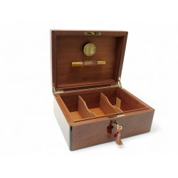 NEUF BOITE CAVE A CIGARES ELIE BLEU 75 EN LOUPE DE BOIS MARRON CIGAR BOX 2565€