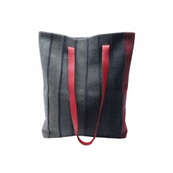 NEUF SAC A MAIN HERMES AMEDABA GM GRAND CABAS EN LAINE GRISE WOOL TOTE BAG 1190€