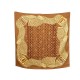 NEUF FOULARD CARTIER MOTIFS BAGUE TRINITY BIJOUX EN SOIE MARRON SILK SCARF 340€