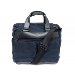 NEUF SACOCHE MONTBLANC NIGHTFLIGHT MEDIUM 124145 TOILE BLEU BANDOULIERE BAG 830€