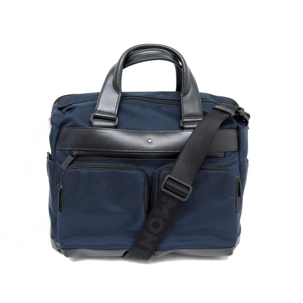 NEUF SACOCHE MONTBLANC NIGHTFLIGHT MEDIUM 124145 TOILE BLEU BANDOULIERE BAG 830€