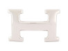 boucle de ceinture hermes h en acier palladie