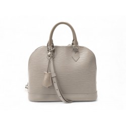 SAC A MAIN LOUIS VUITTON ALMA PM M40302 EN CUIR EPI GRIS BAG + BANDOULIERE 2550€