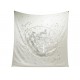 NEUF CHALE HERMES VIF ARGENT EN SOIE SEQUINS RYBALTCHENKO CARRE 140 SHAWL 5700€