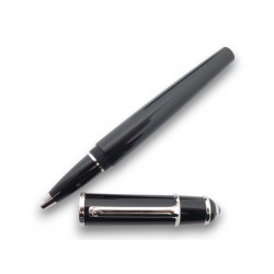 NEUF STYLO BILLE CARTIER DIABOLO ROLLERBALL EN RESINE NOIR BLACK RESIN PEN 485€