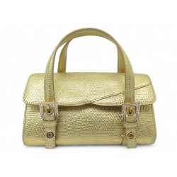 VINTAGE SAC A MAIN DOLCE GABANNA POCHETTE MAIN EN CUIR FACON LEZARD CLUTCH 995€