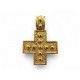 VINTAGE PENDENTIF YVES SAINT LAURENT CROIX EN METAL DORE GOLDEN CROSS PENDANT