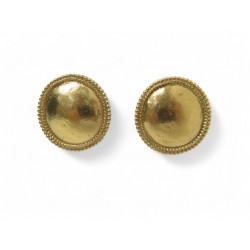 VINTAGE BOUCLES D'OREILLES YVES SAINT LAURENT RONDES SPHERES A CLIP EARRINGS VINTAGE BOUCLES D'OREILLES YVES SAINT LAURENT RONDES SPHERES A CLIP EARRINGS