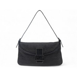 SAC A MAIN FENDI BAGUETTE 8BR002 EN TOILE MONOGRAMME ZUCCA NOIR HAND BAG 3000€